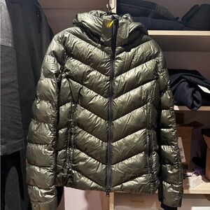 Bogner Fire and Ice Olive Green Women's Puffer Jacket